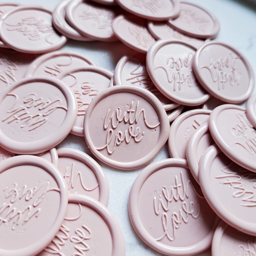 timbro ceralacca rosa antico